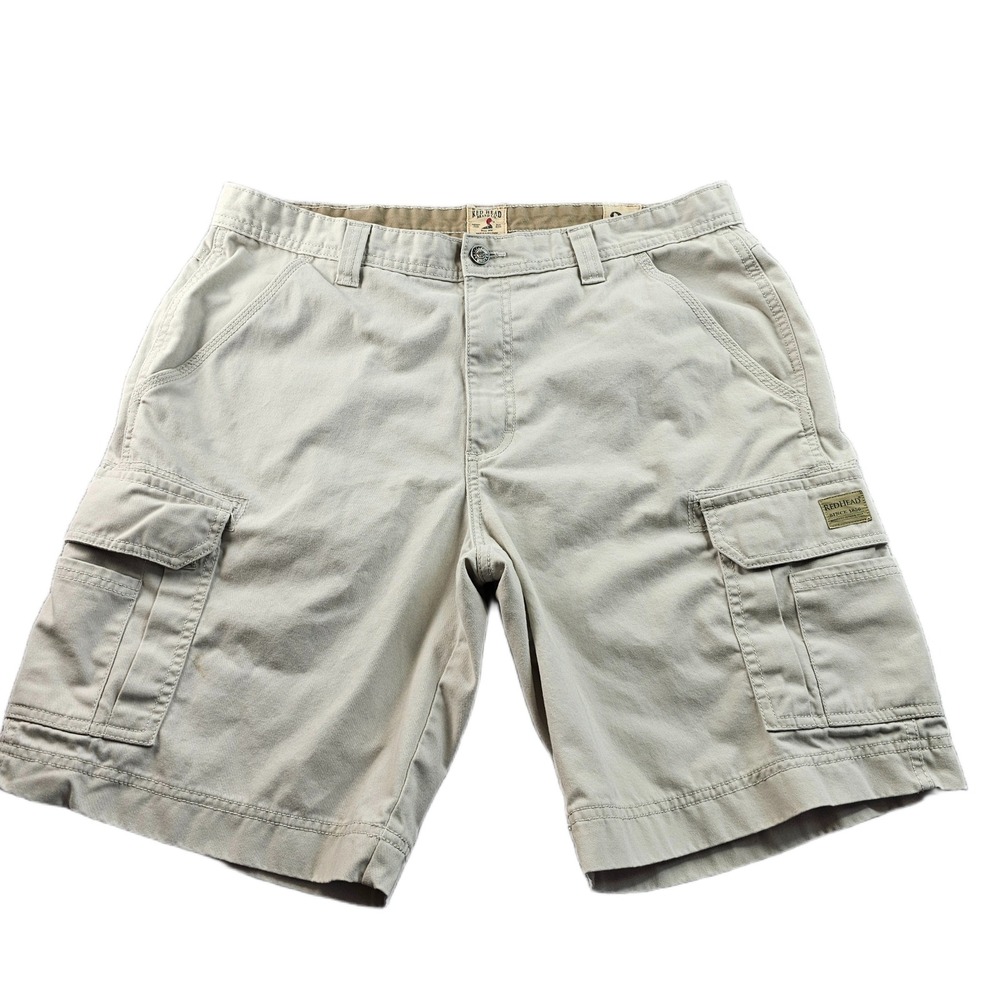 RedHead Cargo Shorts Men's 36 Beige Low Waist Utility Hiking Camping Outdoor